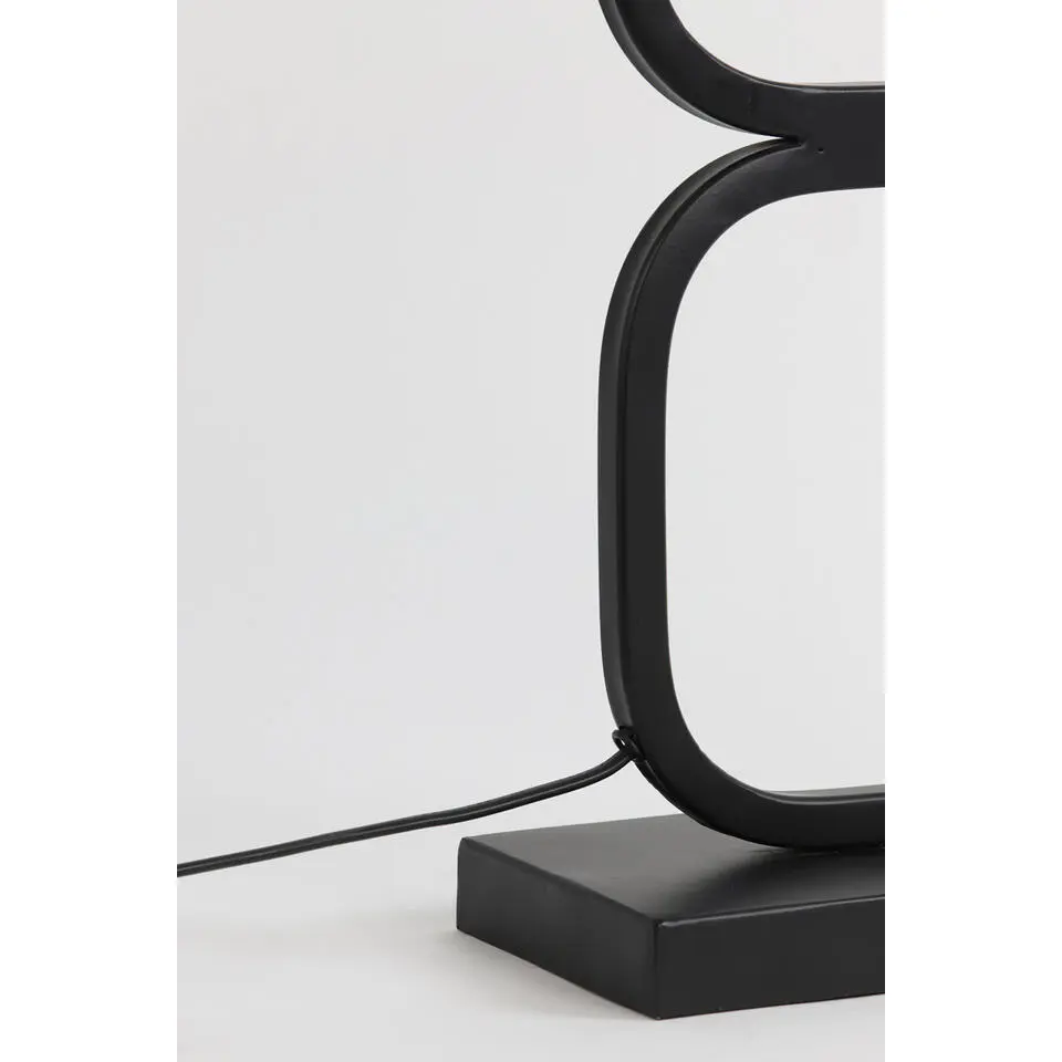 Lampvoet Lutika - Zwart - 23x11,5x46cm