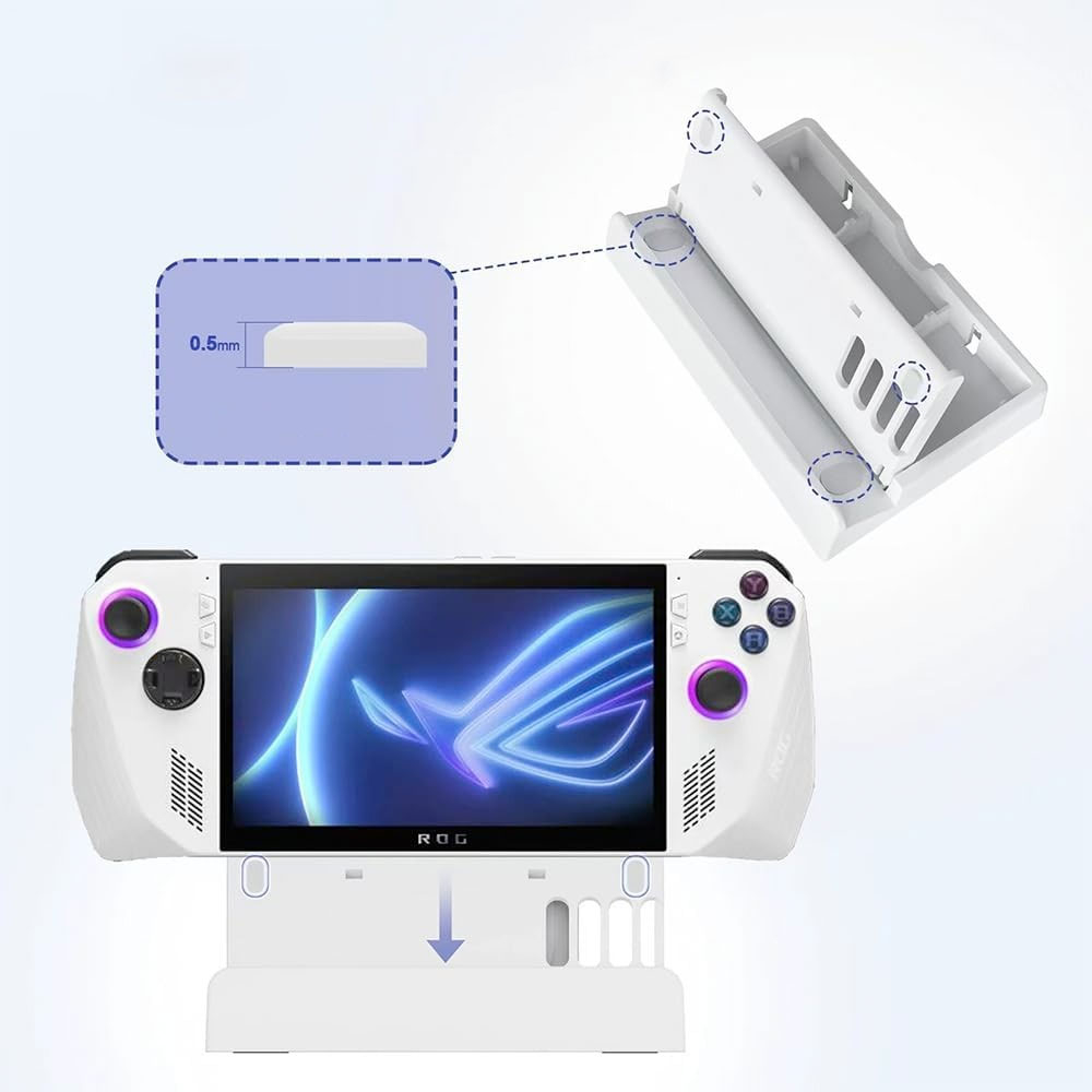 Steam Deck / OLED / Asus ROG Ally / Nintendo Switch Faltbare 3-Höhen Ständer Halterung - Weiss