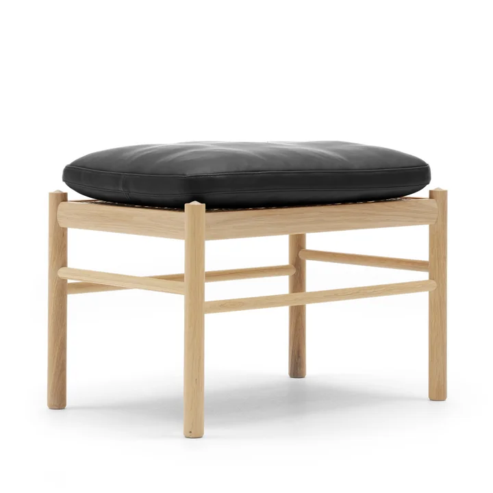 Carl Hansen - OW149F Colonial Fusshocker, Eiche geseift / Leder SIF 98