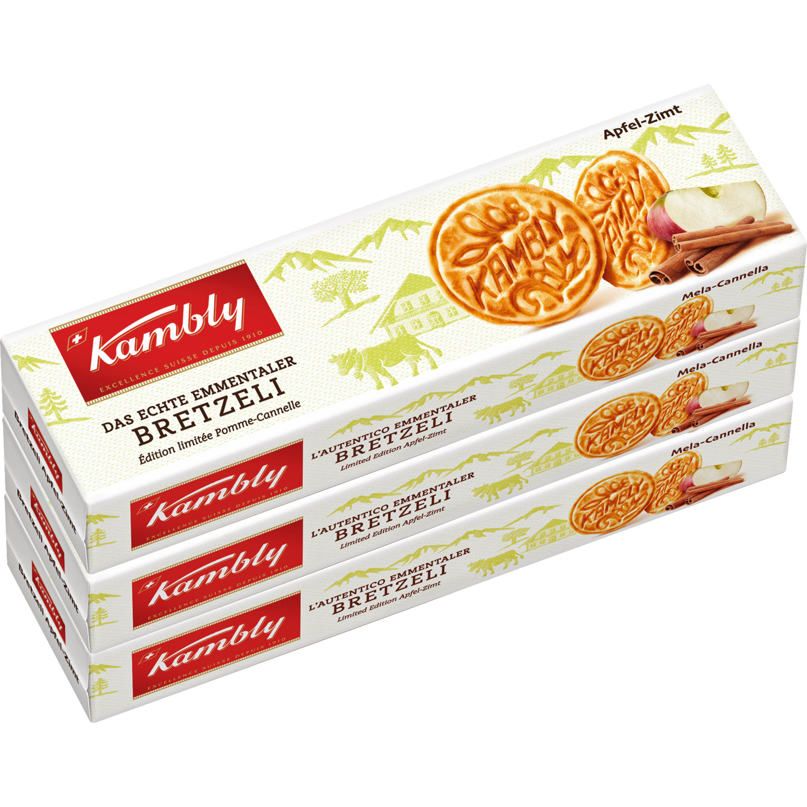 Kambly Bretzeli Apfel-Zimt 3x 115g