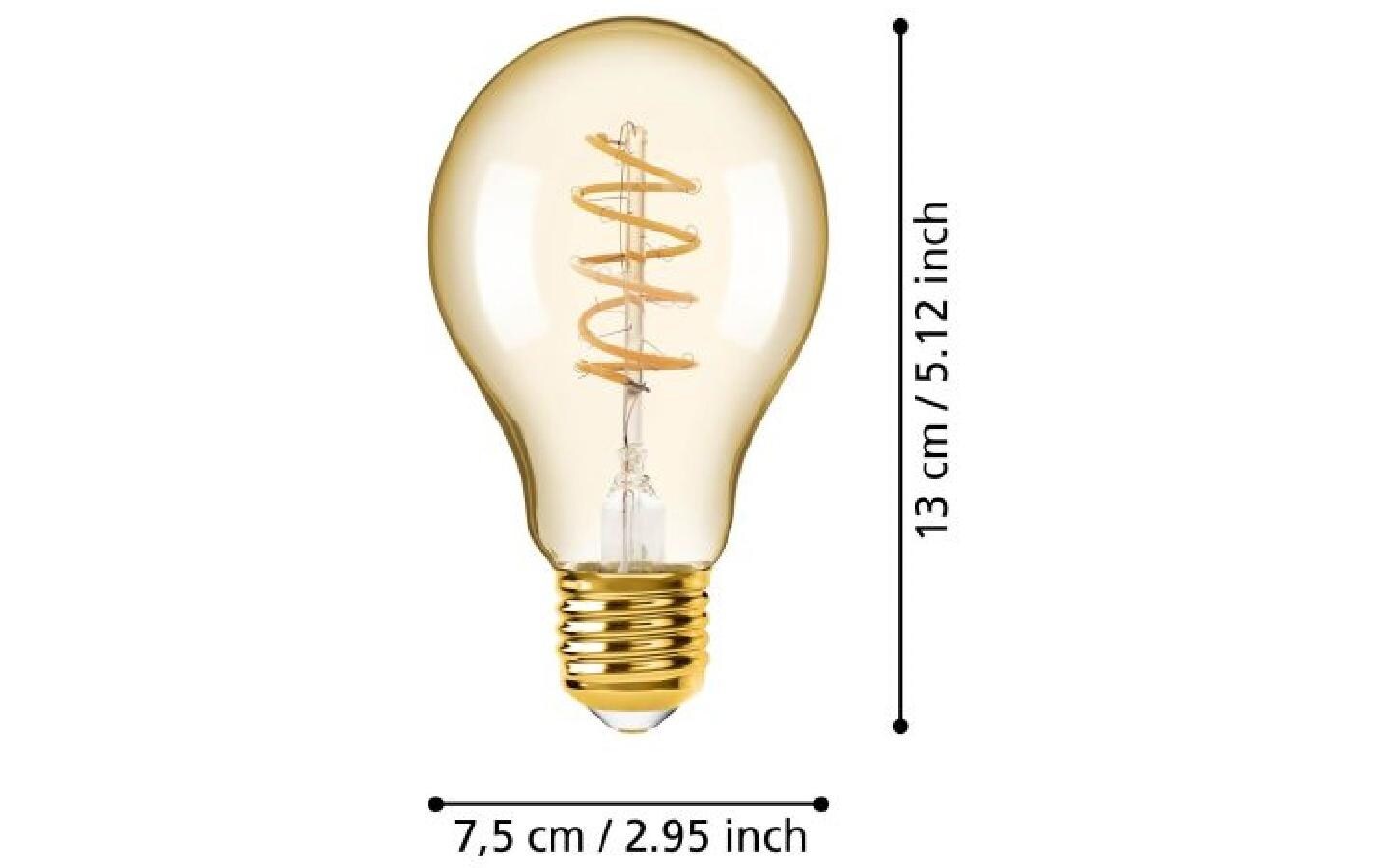 Lampe 4 W E27 WarmweissFilament LED-Glühbirne in antikem Vintage Design