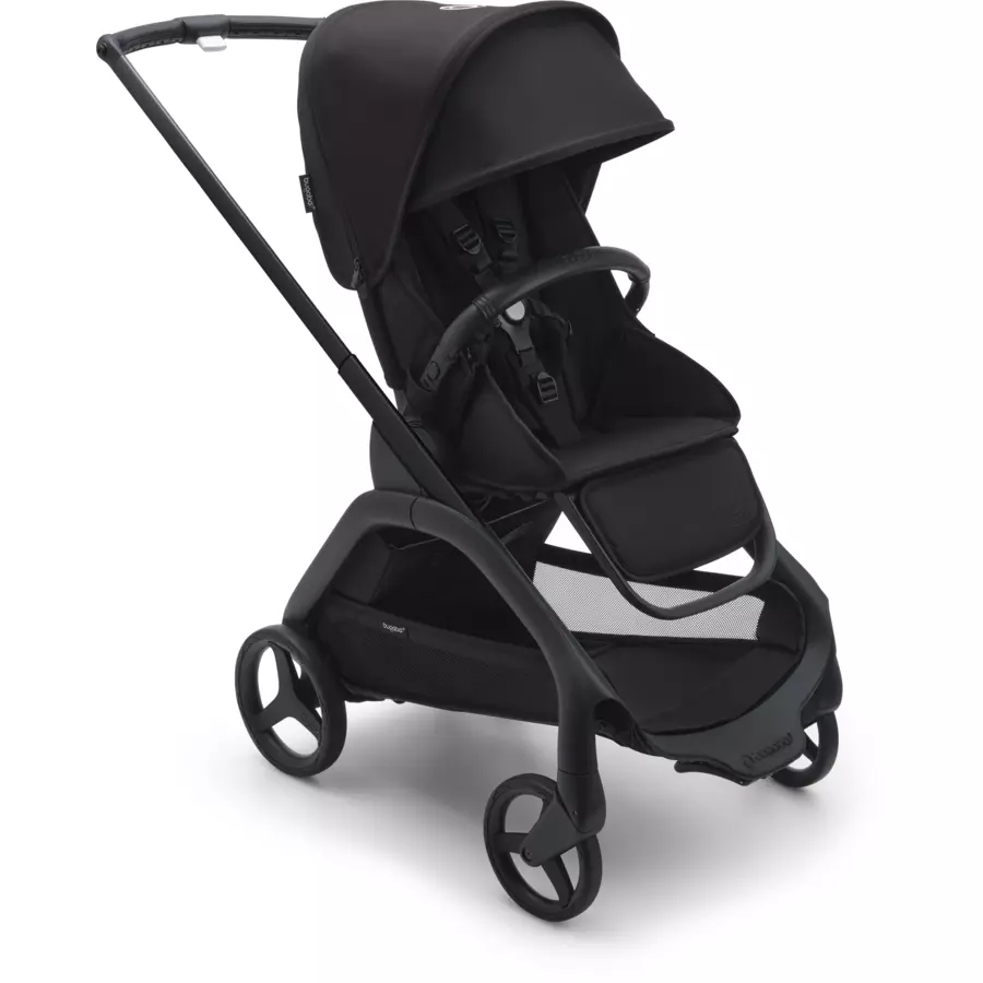 bugaboo Kinderwagen Dragonfly Complete BlackMidnight Black, Essential Bundle