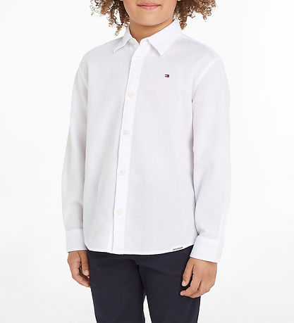 Tommy Hilfiger Skjorte - Solid Waffle - White