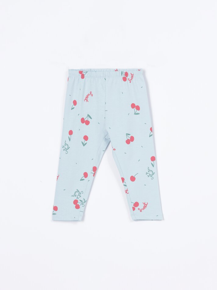 Conjunto de 2 leggings estampadas - Rosa Fluorescente