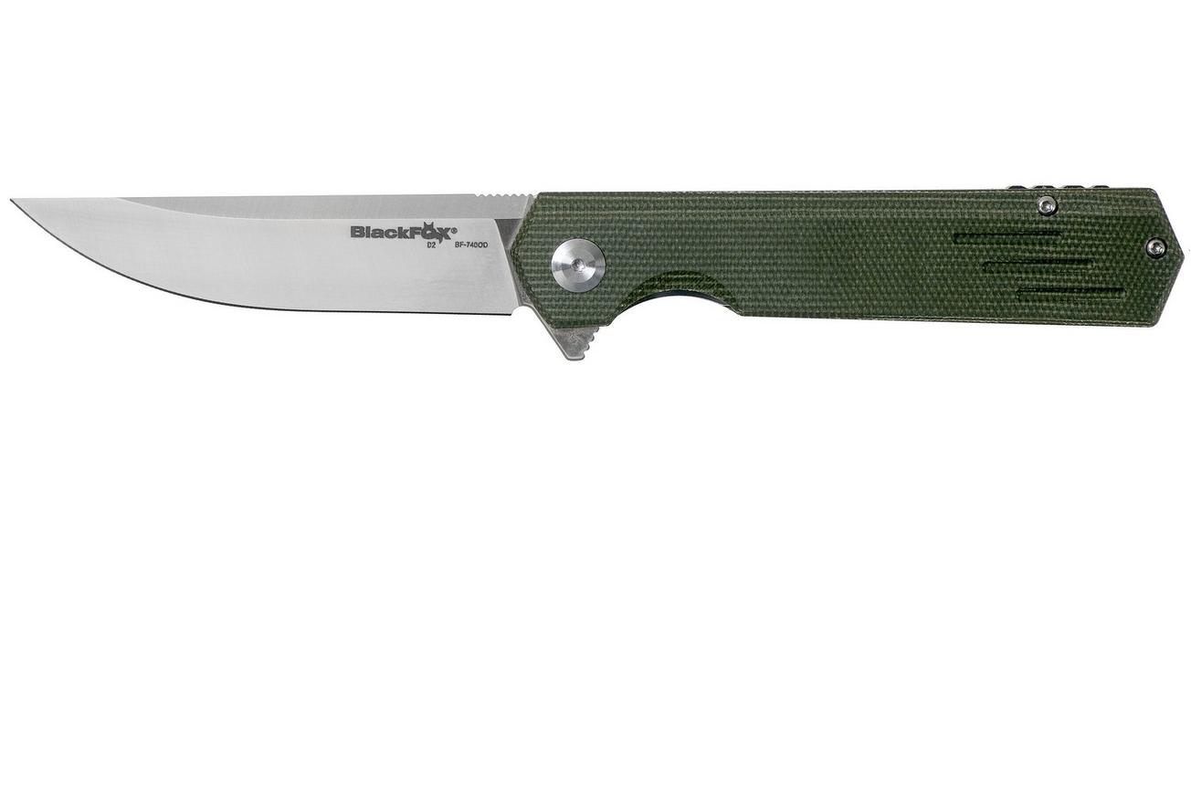 Fox Revolver Black Fox BF-740OD Green Canvas Micarta zakmes