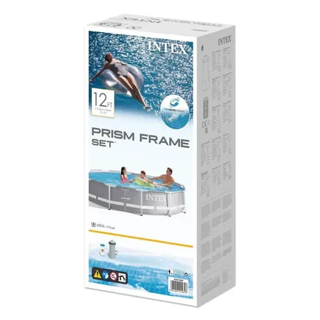 Intex Prism Frame Pool Set, 366x76cm inkl. GS-Pumpe