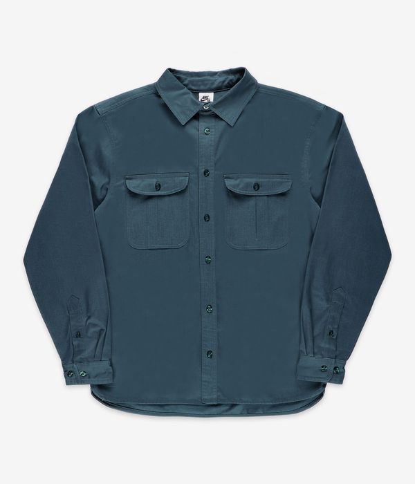 Nike SB Tanglin Button Up Hemd (deep jungle)