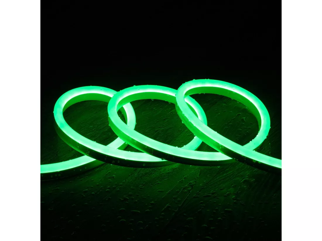 Bobine Gaine Neón LED RGB Dimmable 220V SFLEX12 50 Mètres IP65 Coupe 100 cm Télécommande IR
