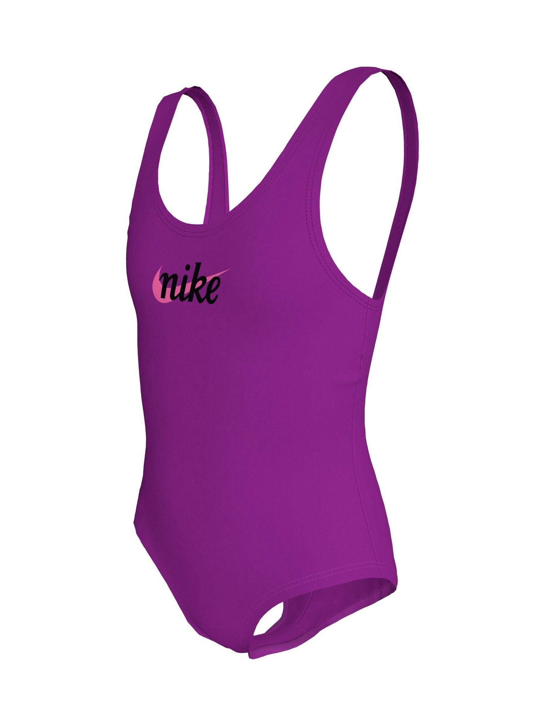 Paars - Nike Signature Swoosh eendelig badpak met U-vormige rug