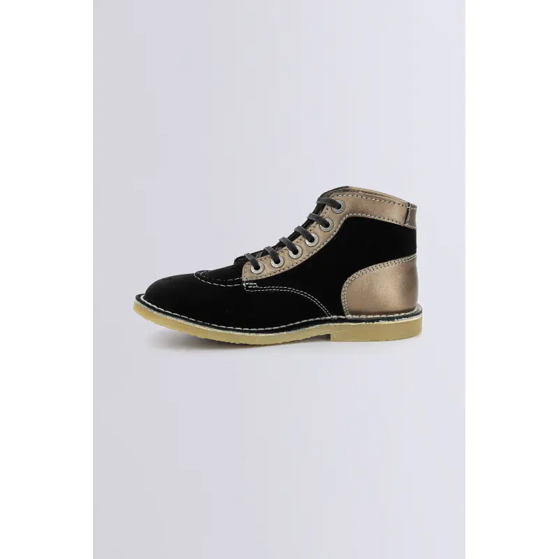 KICKLEGEND NOIR BRONZE BOTTINES Cuir Femme