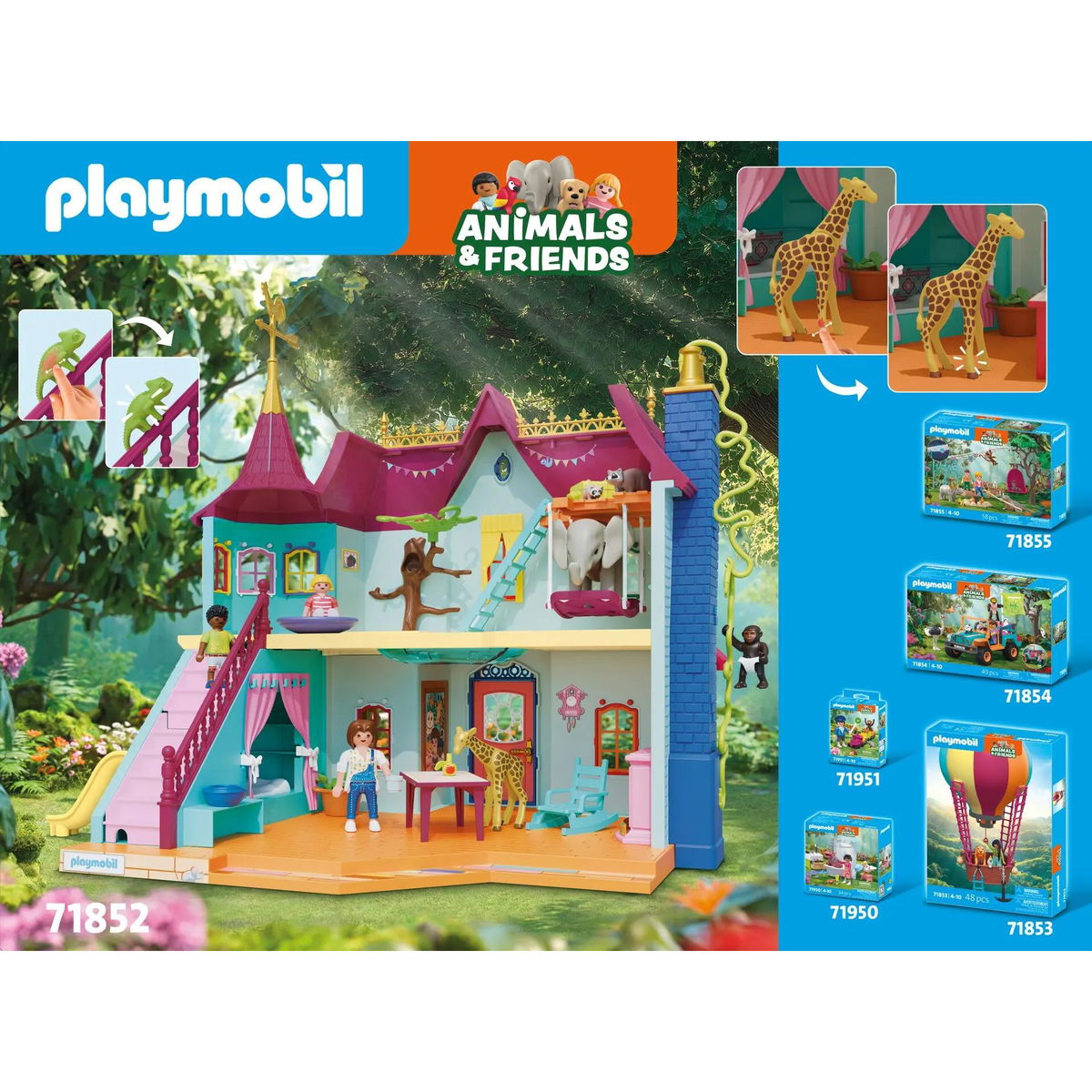 PLAYMOBILPLAYMOBIL   Animals and Friends 71852 Kunterbunte Tiervilla