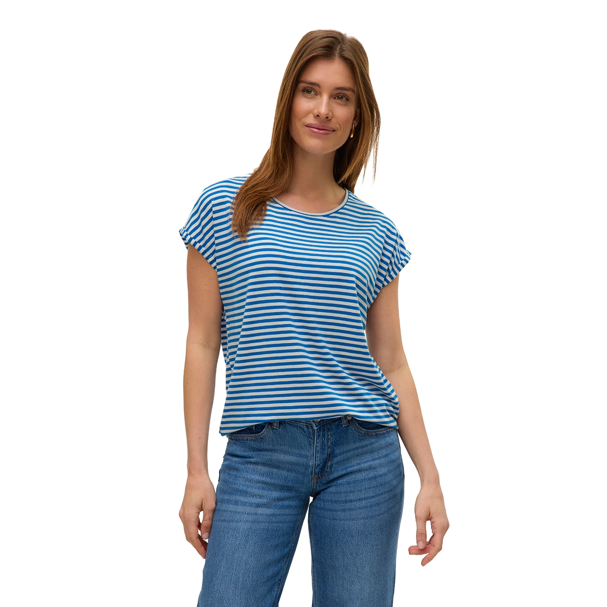 Dames Trui 23076 top streep 3/4mw
