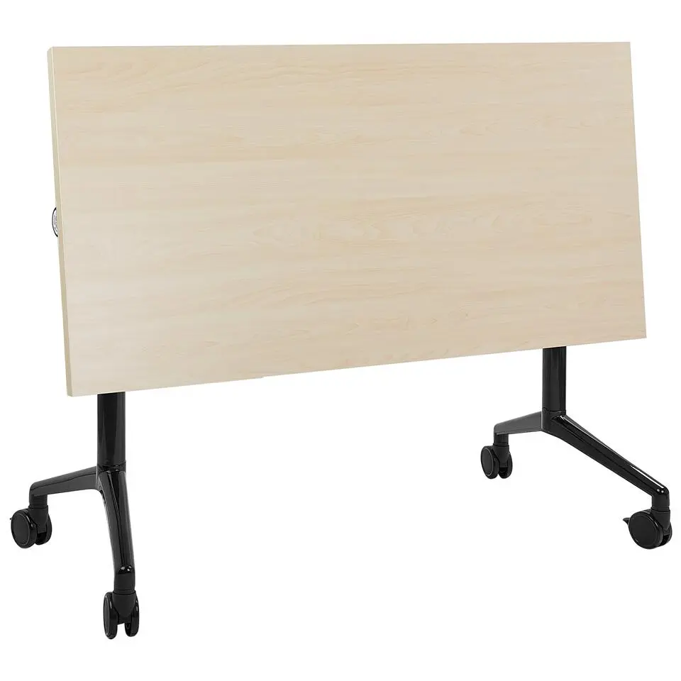 CAVI - Bureau verstelbaar - Lichtbruin/Zwart - 120 x 60 cm - Metaal