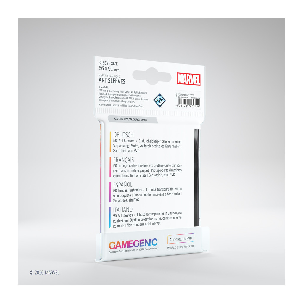 Gamegenic - Marvel Champions Art Sleeves - Captain America