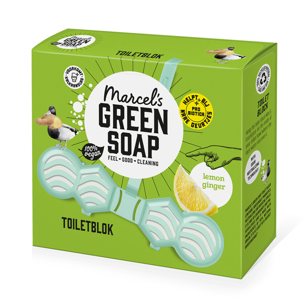 Marcel's Green Soap Toiletblok Citroen & Gember