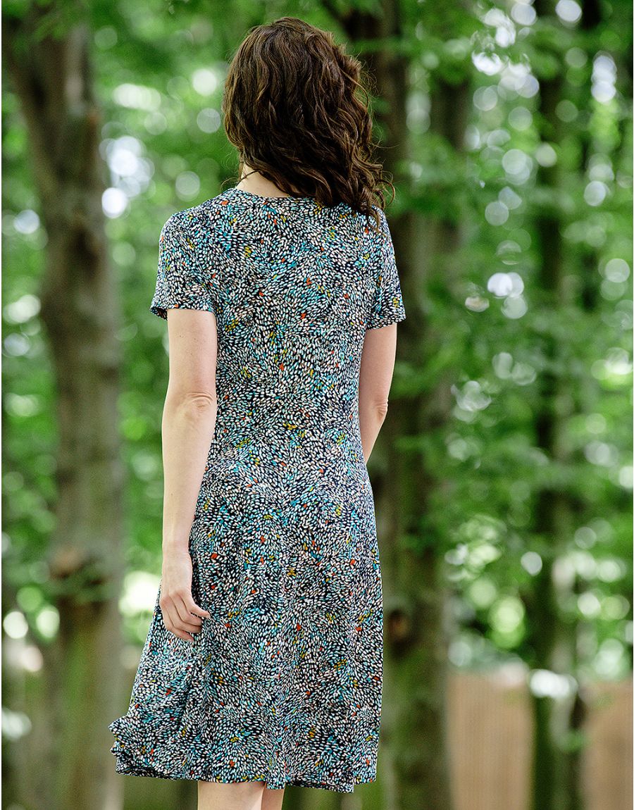 Robe imprimé bleu