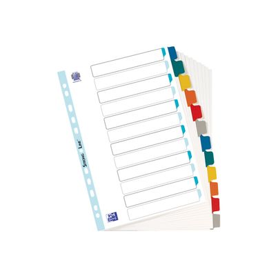 Oxford StrongLine - Intercalaire 12 positions - A4 - carte blanche