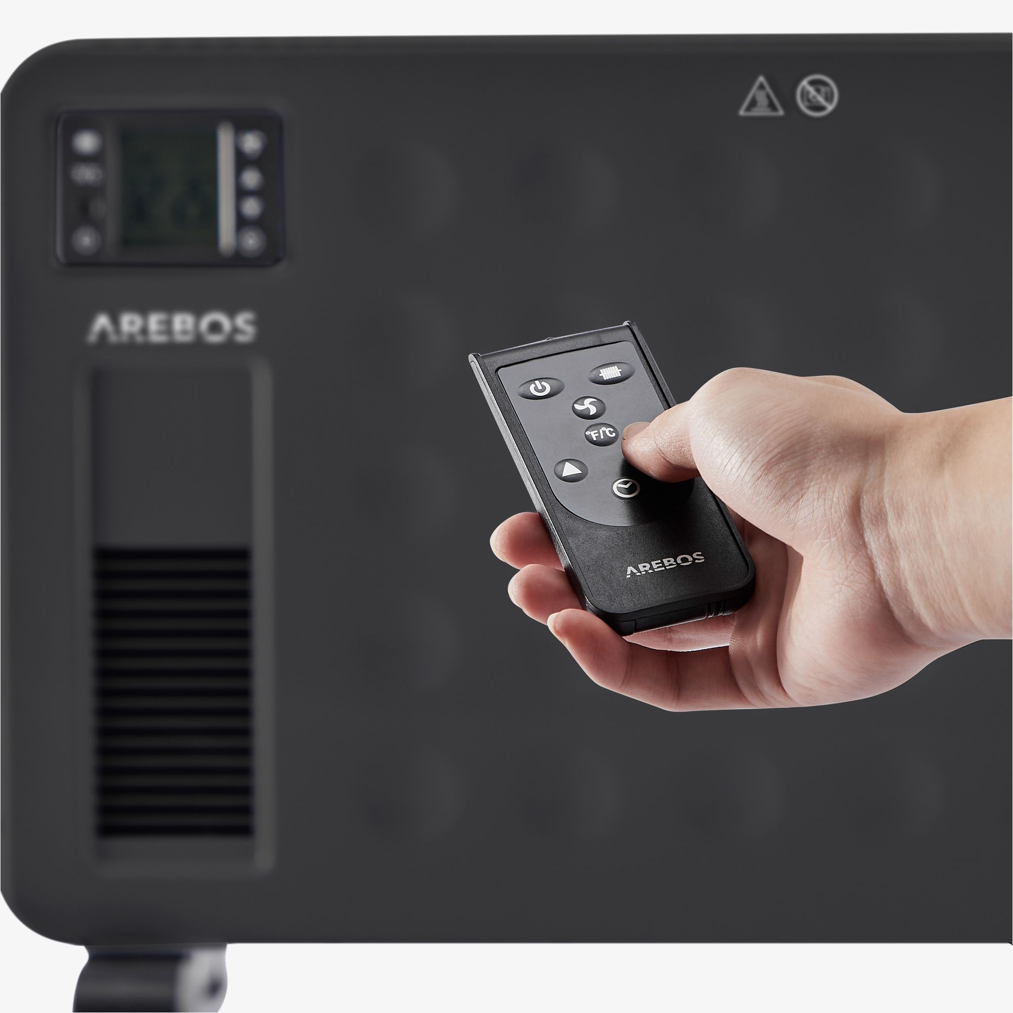 Konvektor 2300 W schwarz