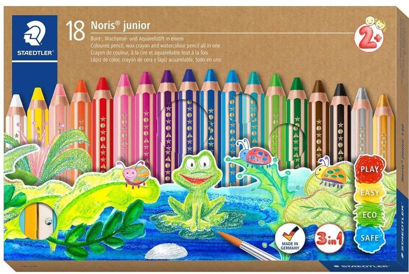 STAEDTLER Noris Junior -  3-in-1 Kleurpotlood - set 18 St