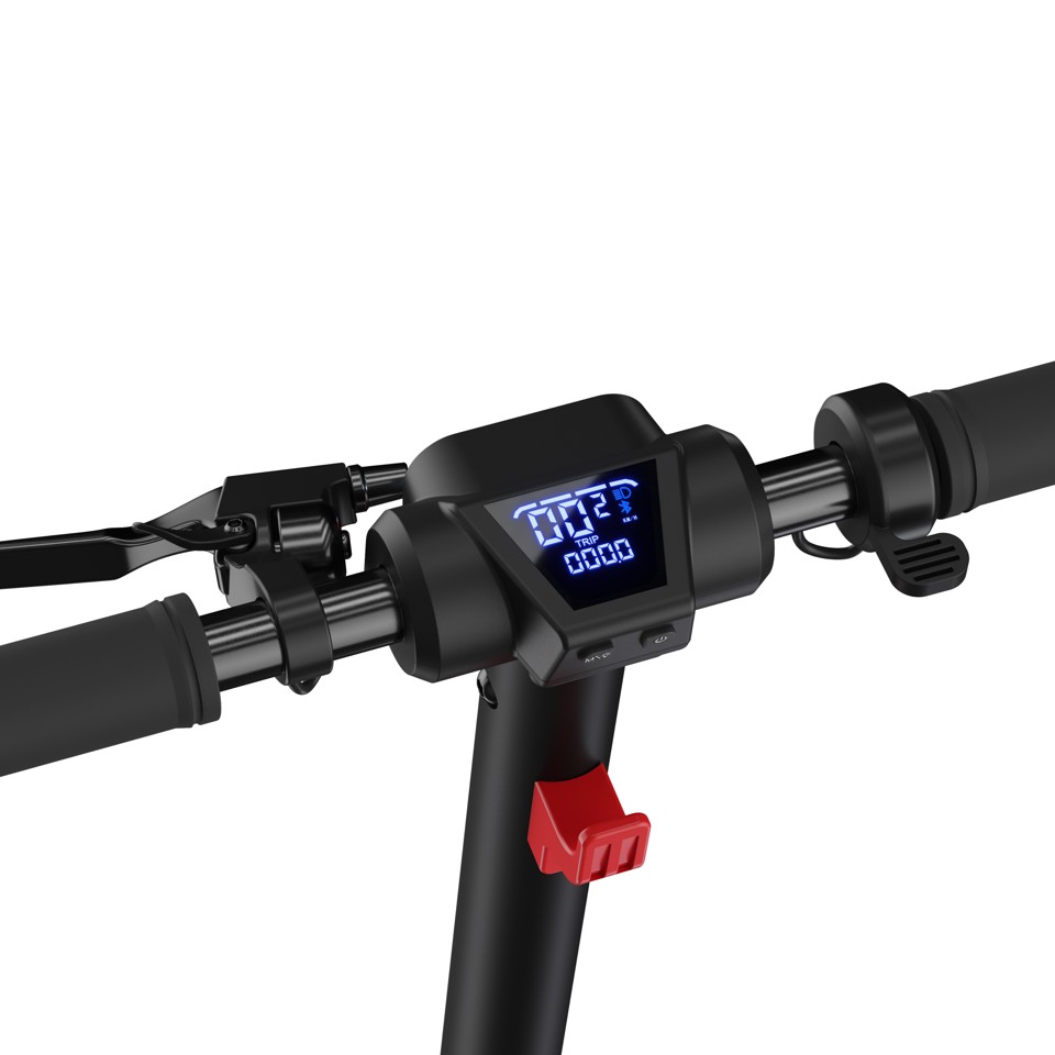 Sharp - El Løbehjul med LED-lys fodplade - Sort
