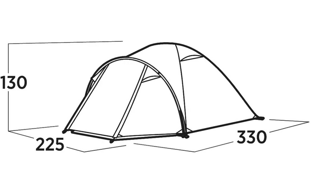 Easy Camp Setesdal 4 Kuppelzelt für 4 Personen
