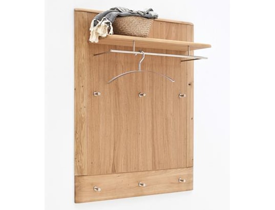PEGANE - Porte manteau Panneau de vestiaire finition chêne poutre blanchi huilé