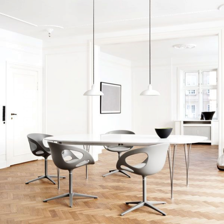 Fritz Hansen B616 tafel wit laminaat 170x100