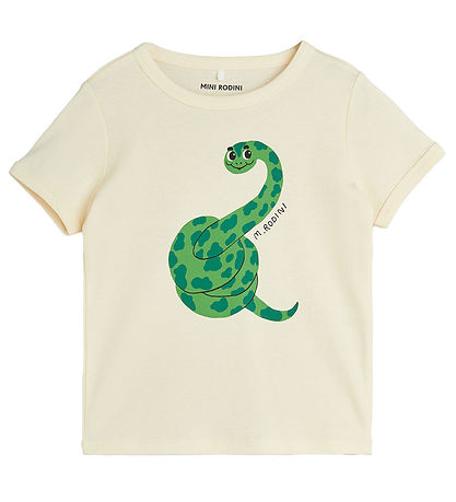 Mini Rodini T-Shirt - Snake Up - Offwhite