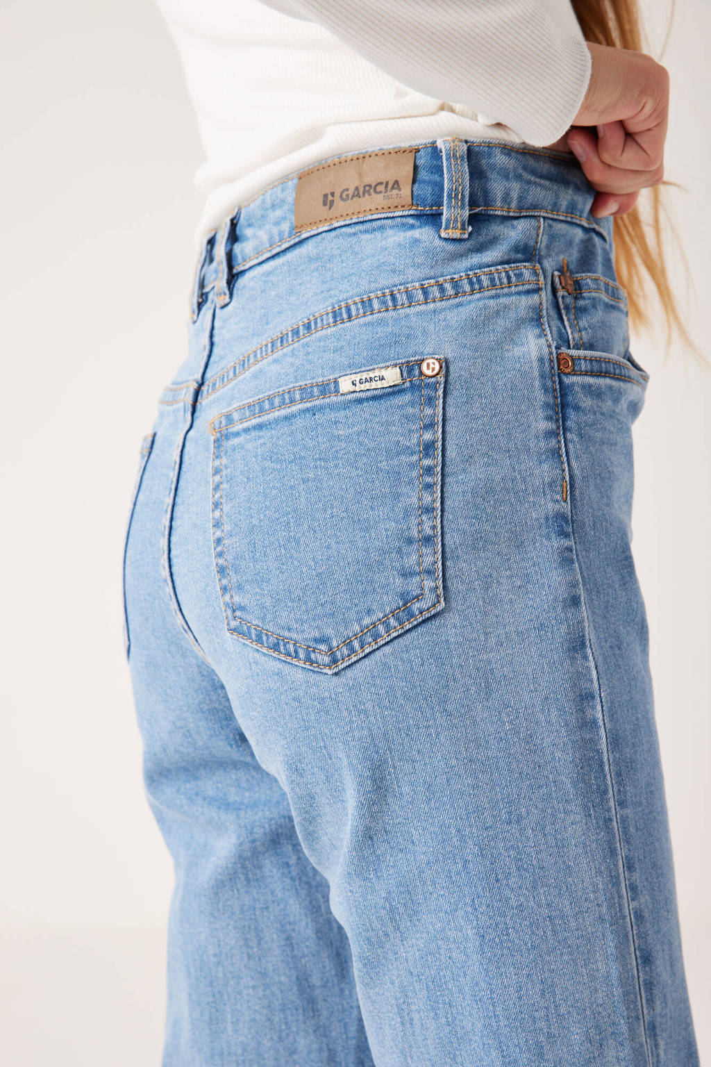 Garcia straight leg jeans blauw