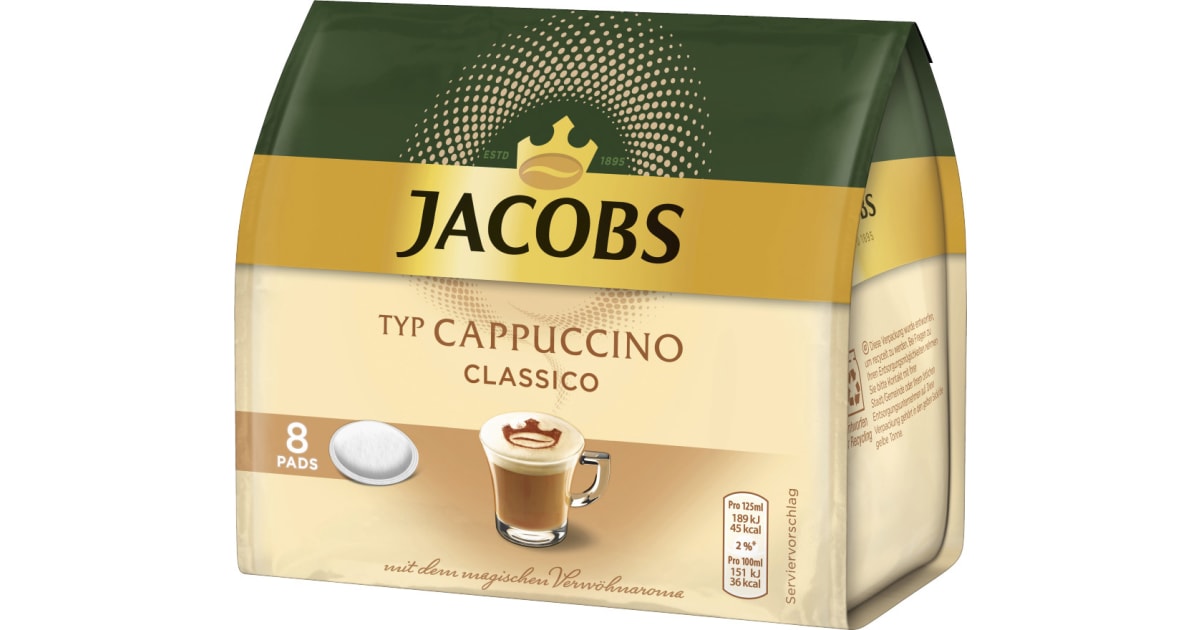 JACOBS Cappuccino 8 Pads (Einweg)