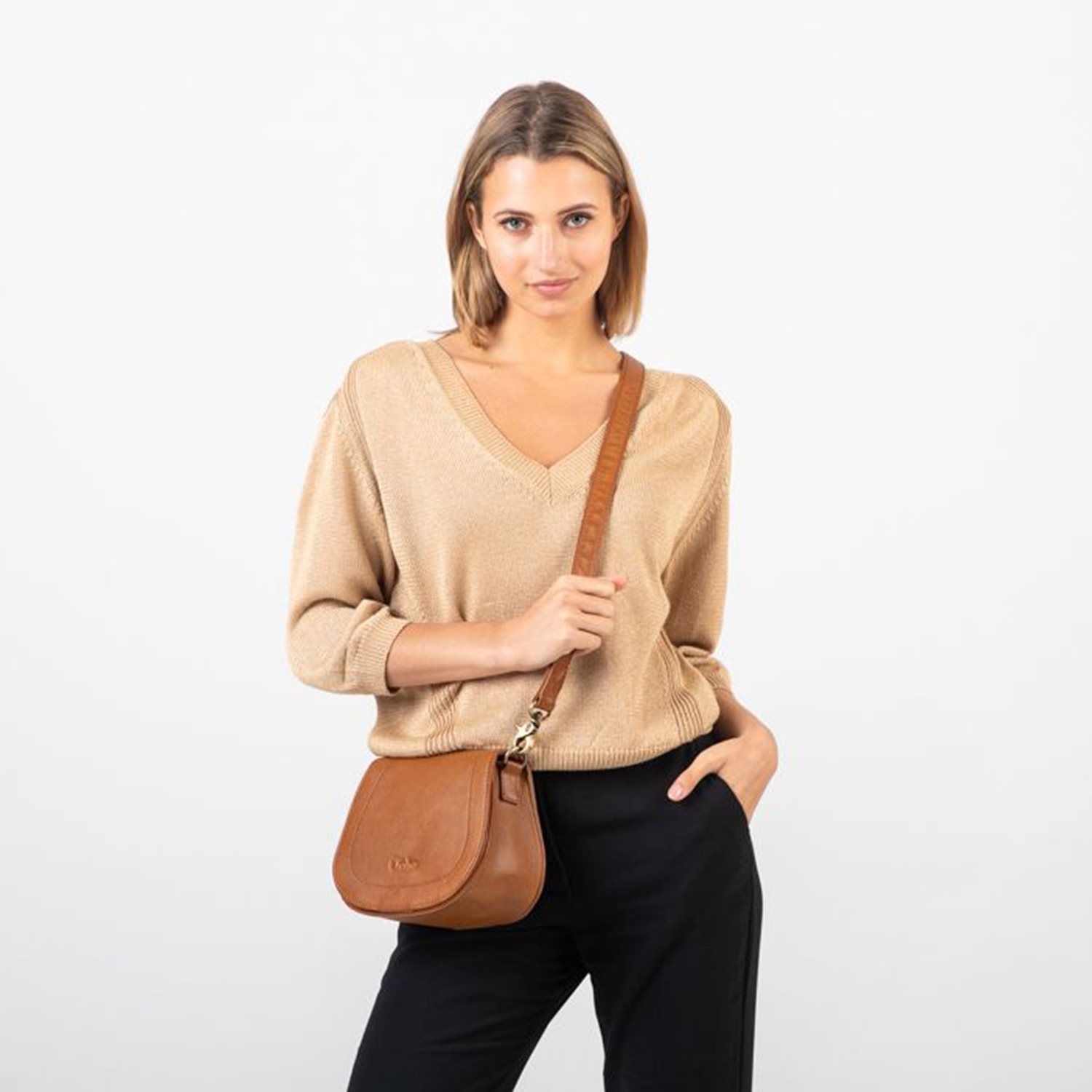 Chabo Susy Saddle Bag cognac
