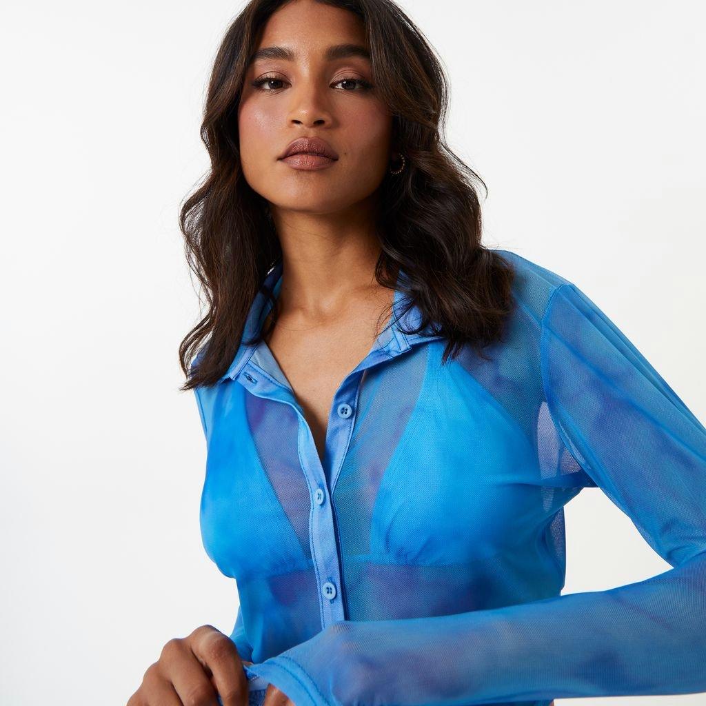Jack Wills JW Mesh Button Up Top
