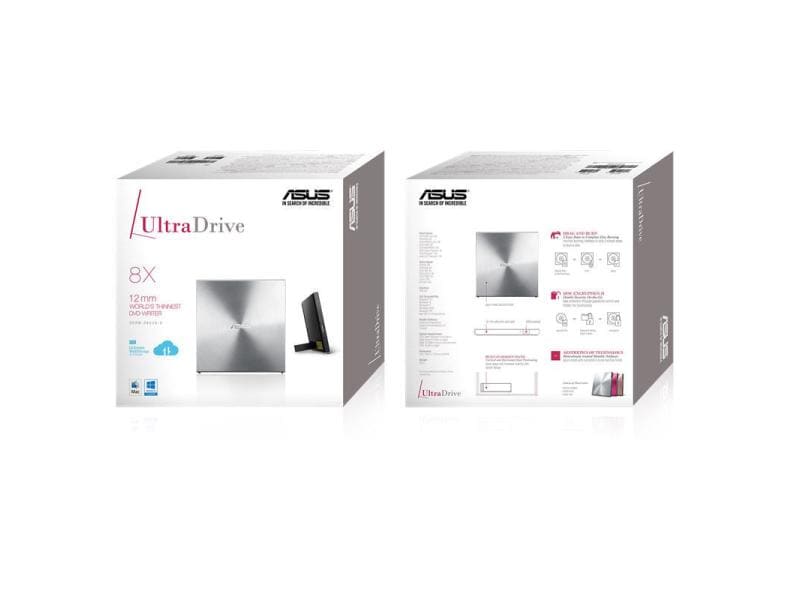 ASUS DVD-Brenner SDRW-08U5S-U Externer Slim-DVD-Brenner