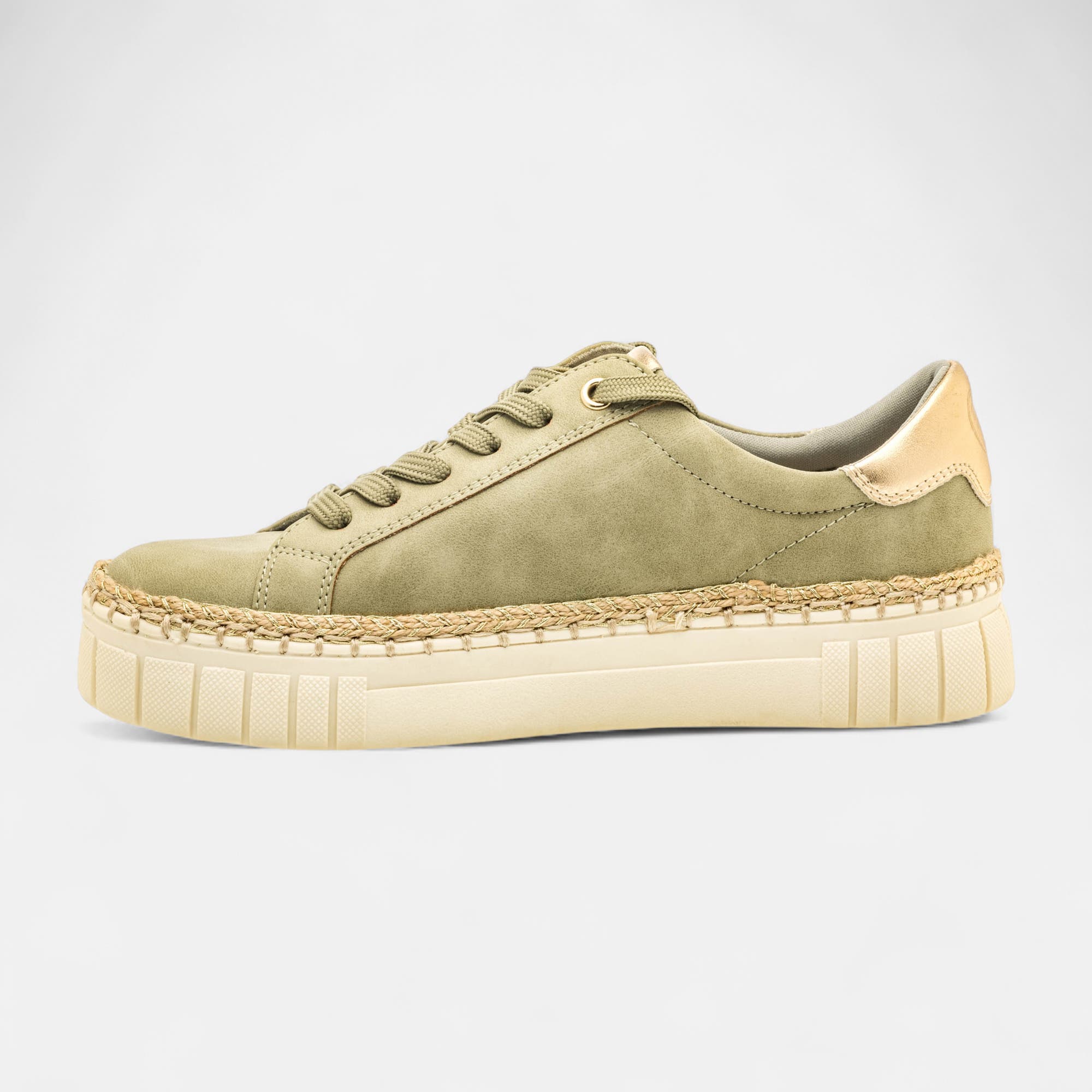 Baskets basses Femme kaki