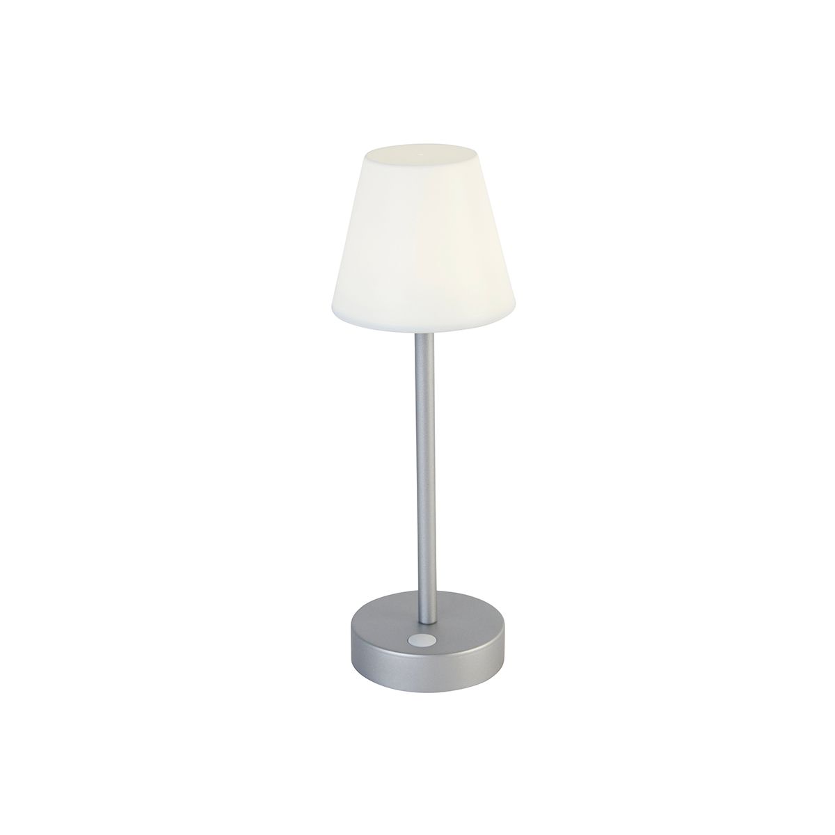 Tafellamp grijs incl. LED oplaadbaar met touch dimmer - Renata