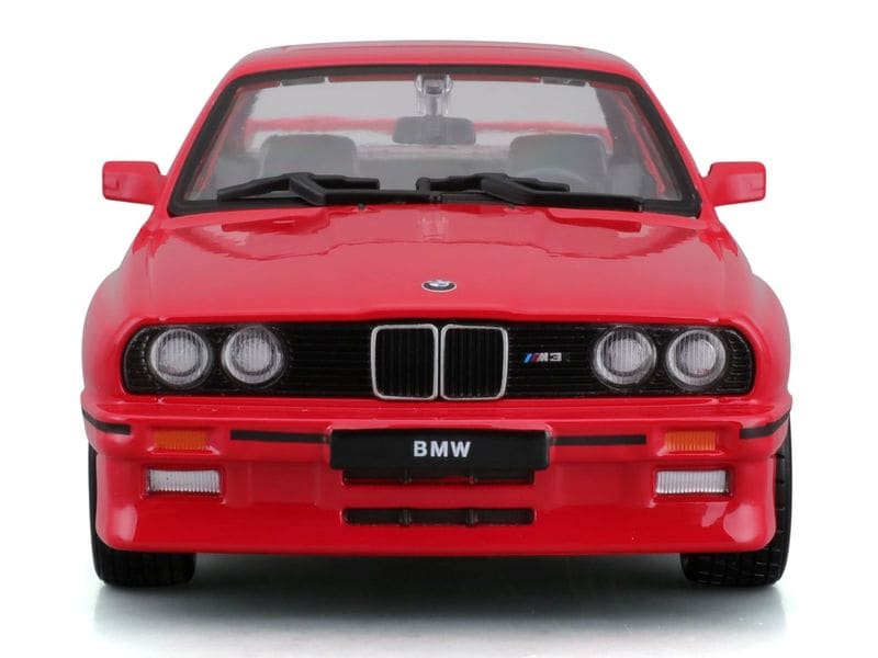 BBurago BMW M3 (E30) 1988 Rot 1:24 Sammlermodell im Massstab 1:24
