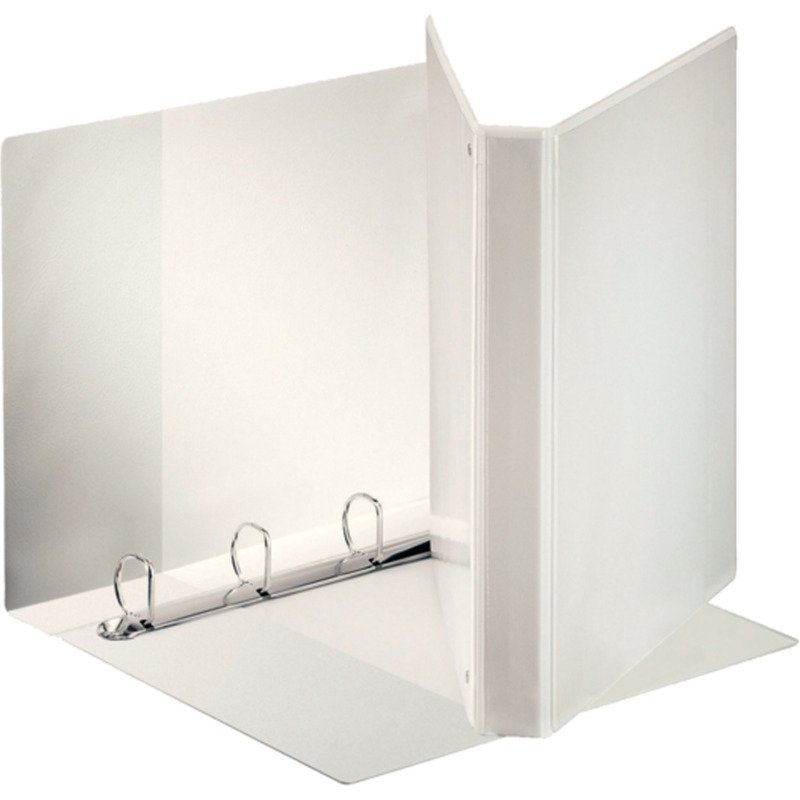Classeur 4 anneaux cartonné Esselte personnalisable A4+ - Dos 4 cm blanc