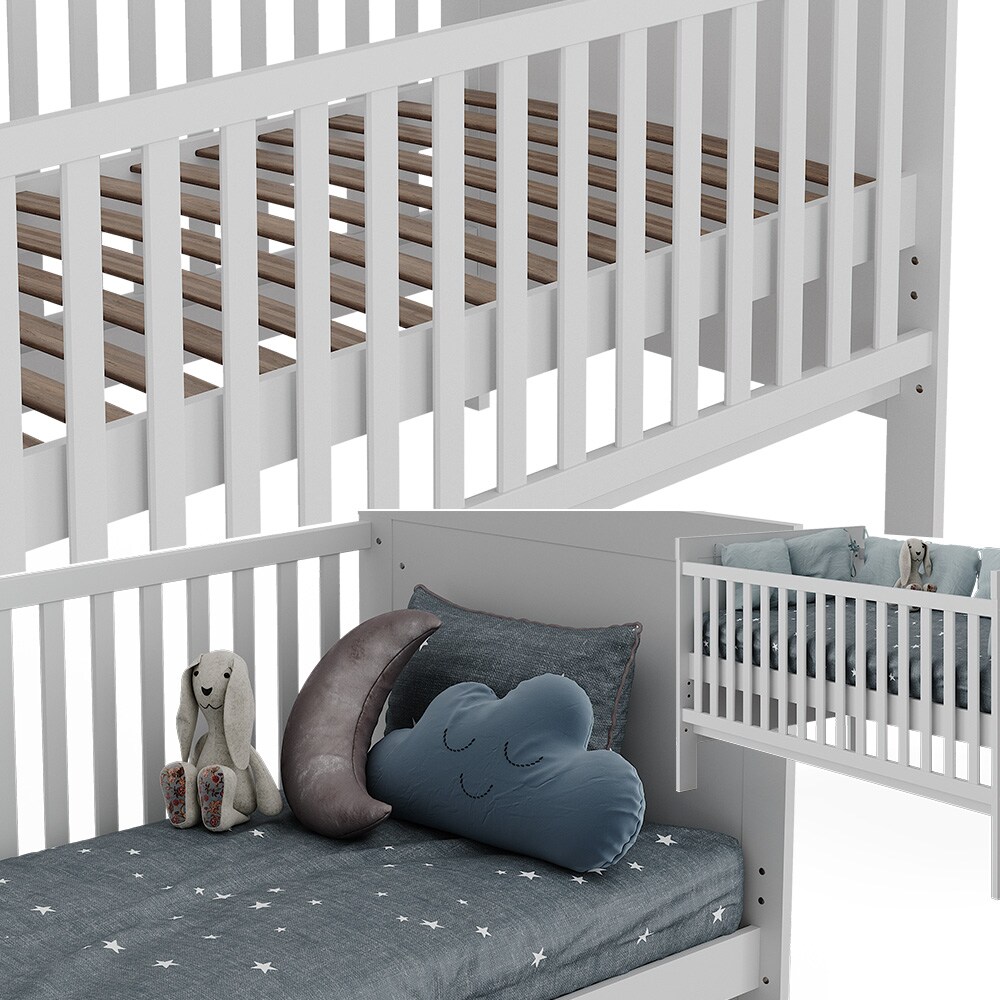 Vitalispa Babybett Ajaton Weiß 144,4 x 83 cm