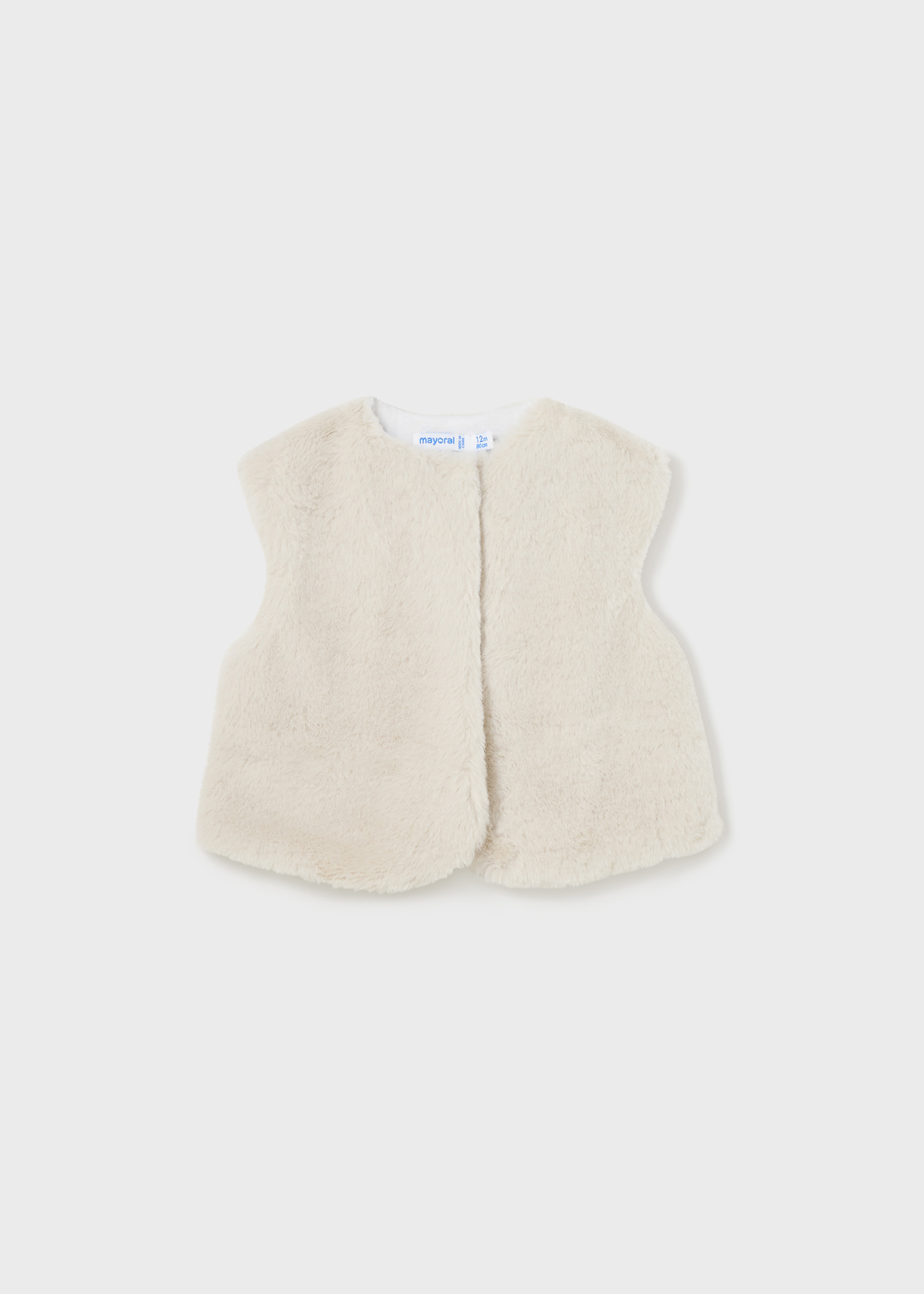 Conjunto de 3 peças de colete de pele sintética para bebê