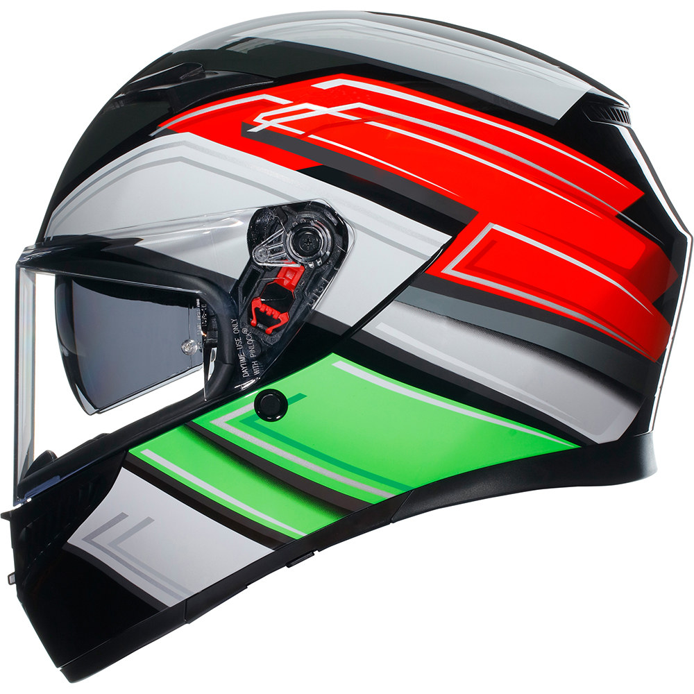 AGV - Casque K3 Wing Blanc / Rouge / Vert / Noir
