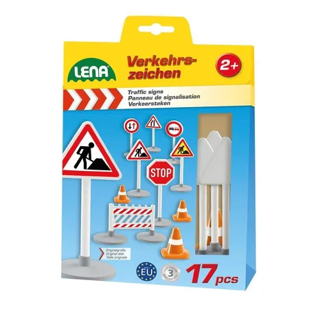 LENA® Verkehrszeichen-Set, 17-teilig