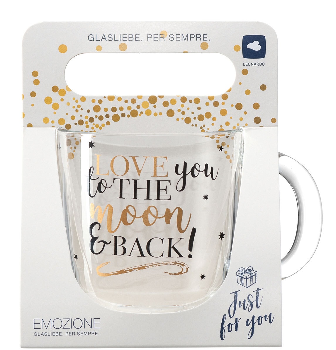 LEONARDO Tasse I LOVE YOU 400 ml Glas