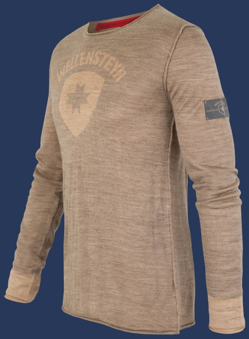 Herren Pullover 009 KoNitE, Camel/Sand