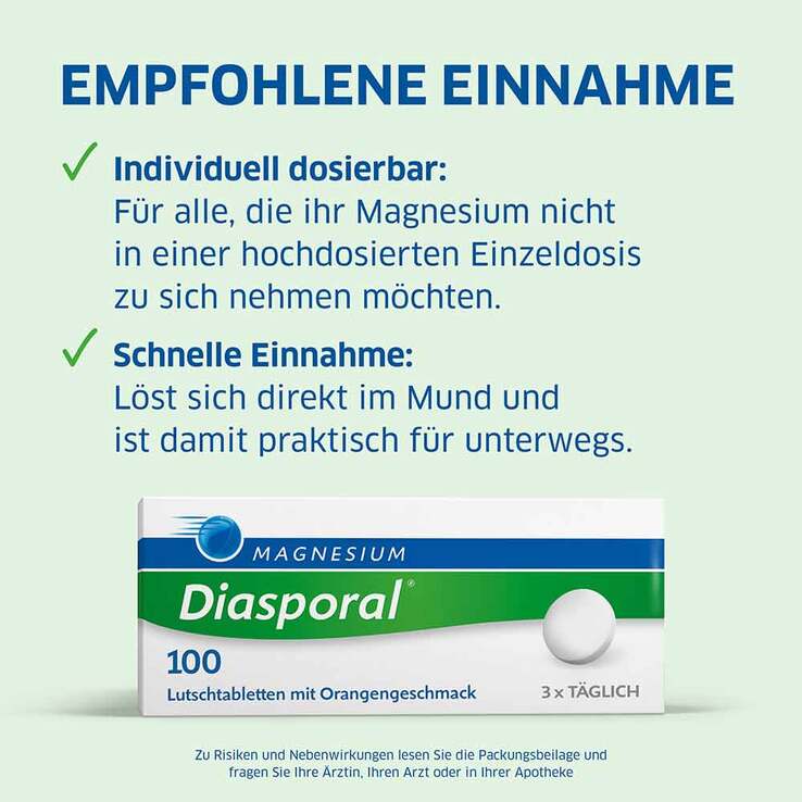 Magnesium Diasporal 100 Lutschtabletten, 100 St