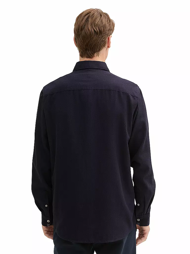 TOM TAILOR Hemd Regular Fit dunkelblau
