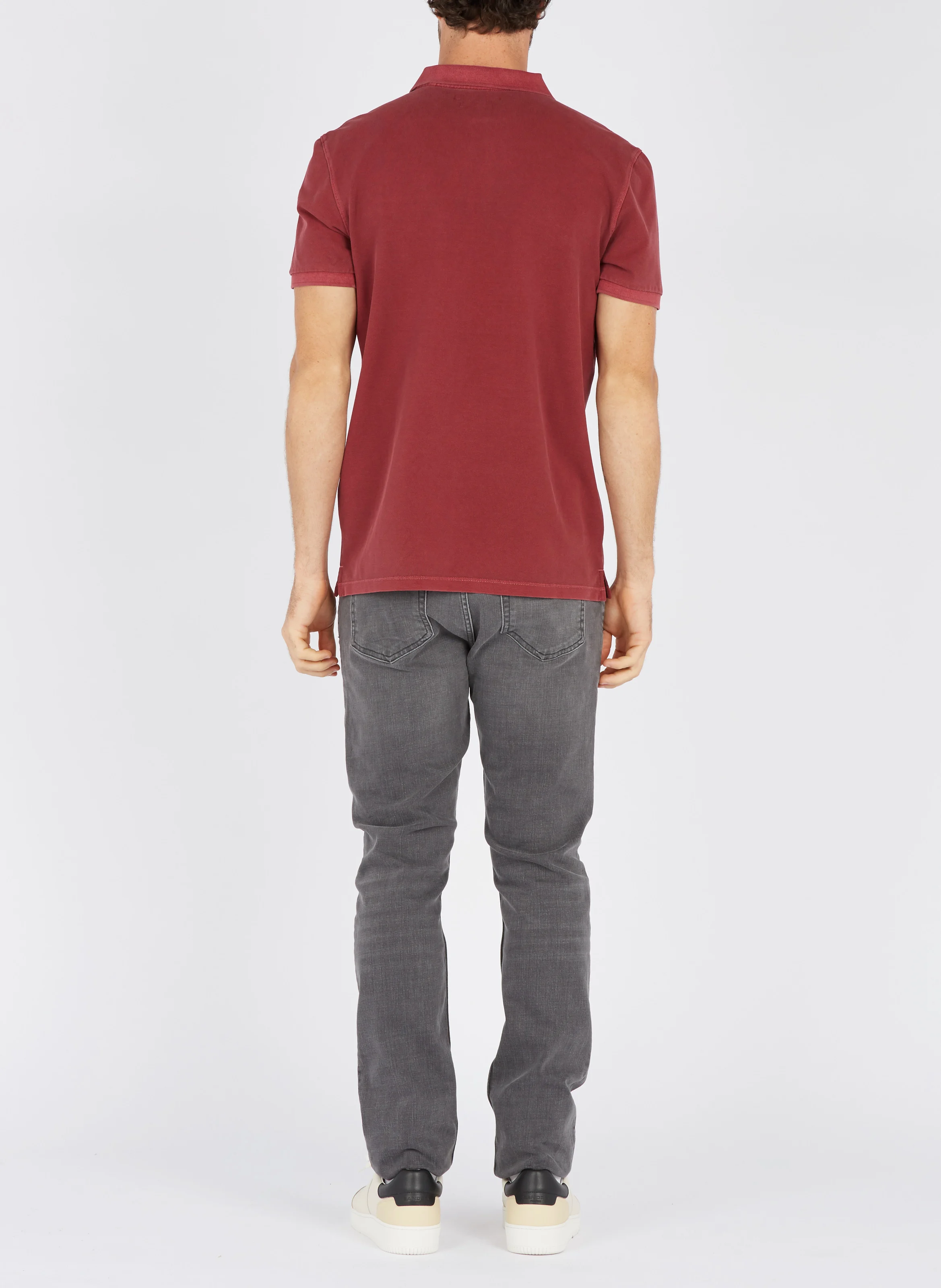 Jean slim taille normale en coton stretch | Gris