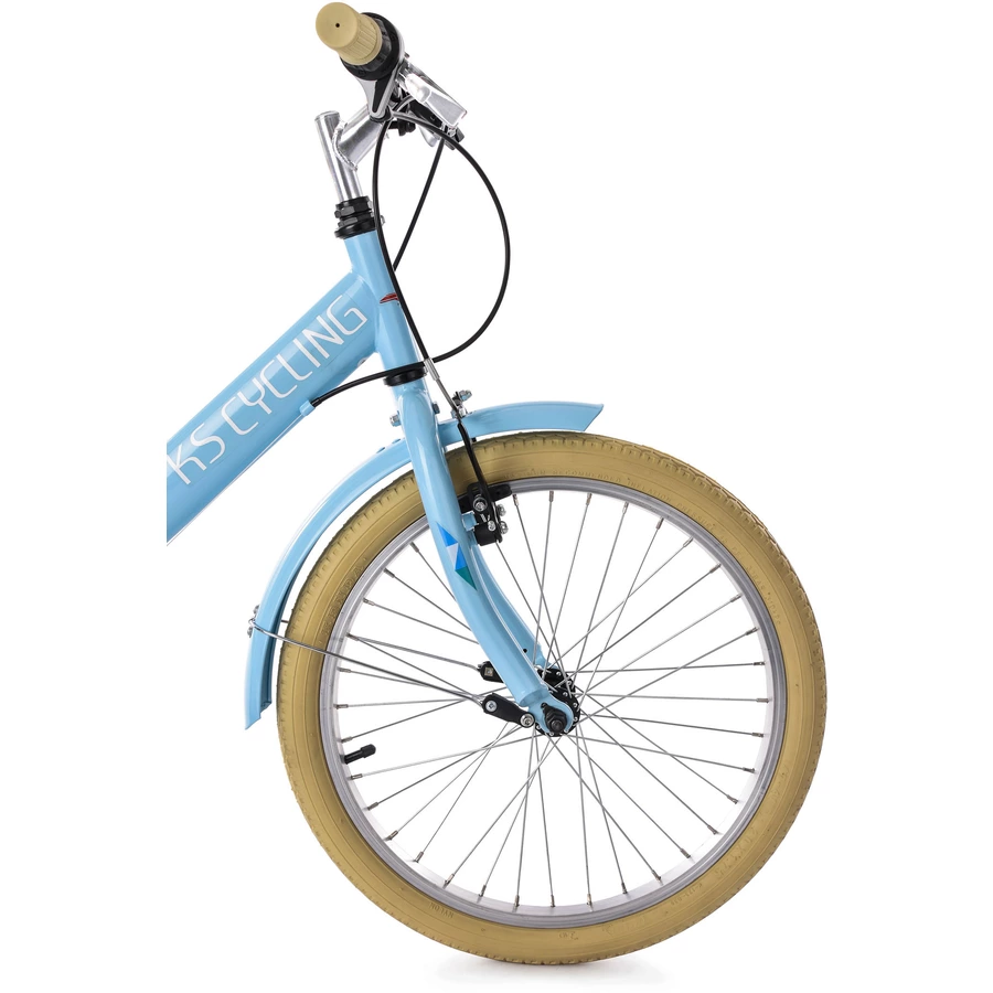 KS Cycling Jugendfahrrad Kinderrad 20 Toscana Blau