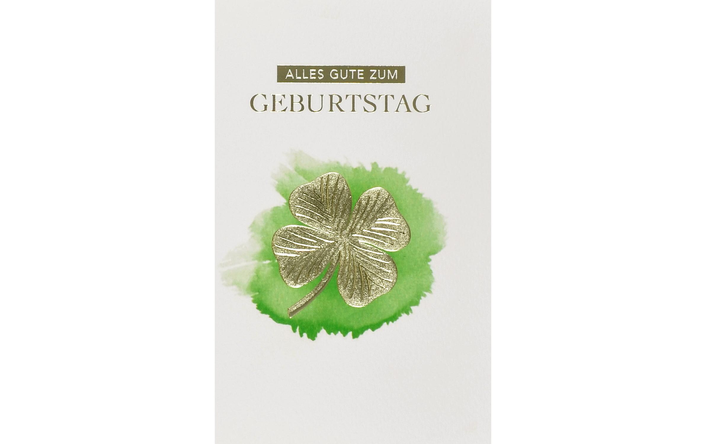 Geburtstagskarte Kleeblatt B6Glückwunschkarte zum Geburtstag