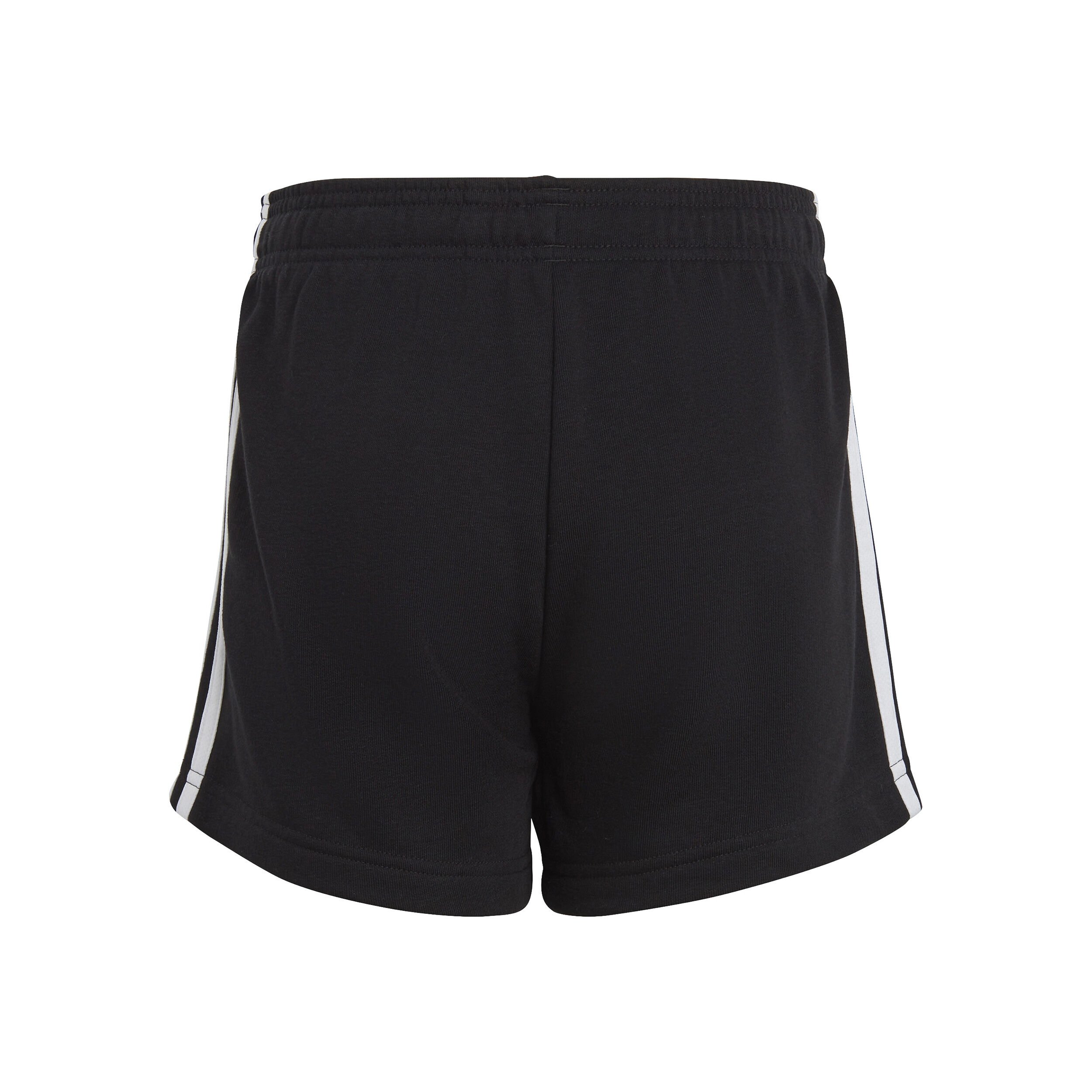 adidas 3-Stripes Shorts Filles - Noir , Blanc