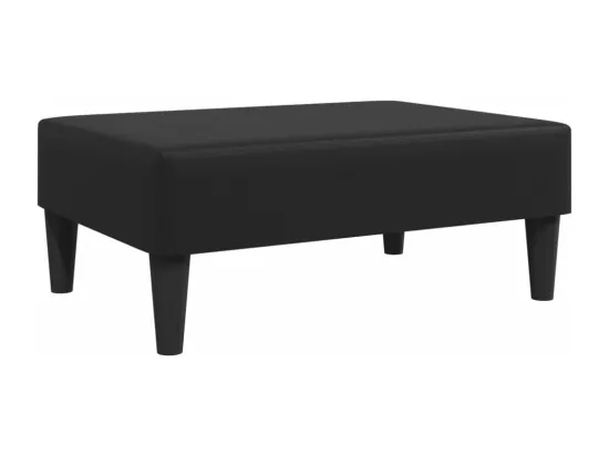 Repose-pied noir 77x55x31 cm similicuir